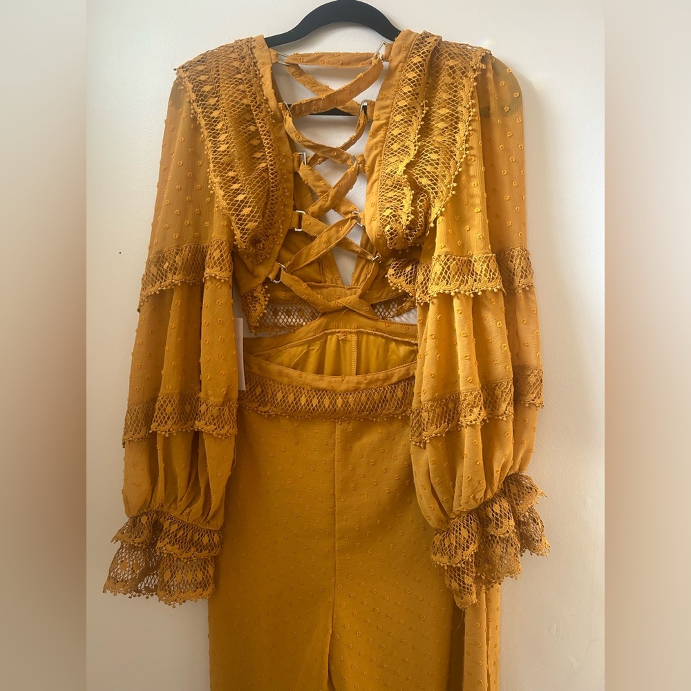 Super Unique Rosevelvet Cutout Romper